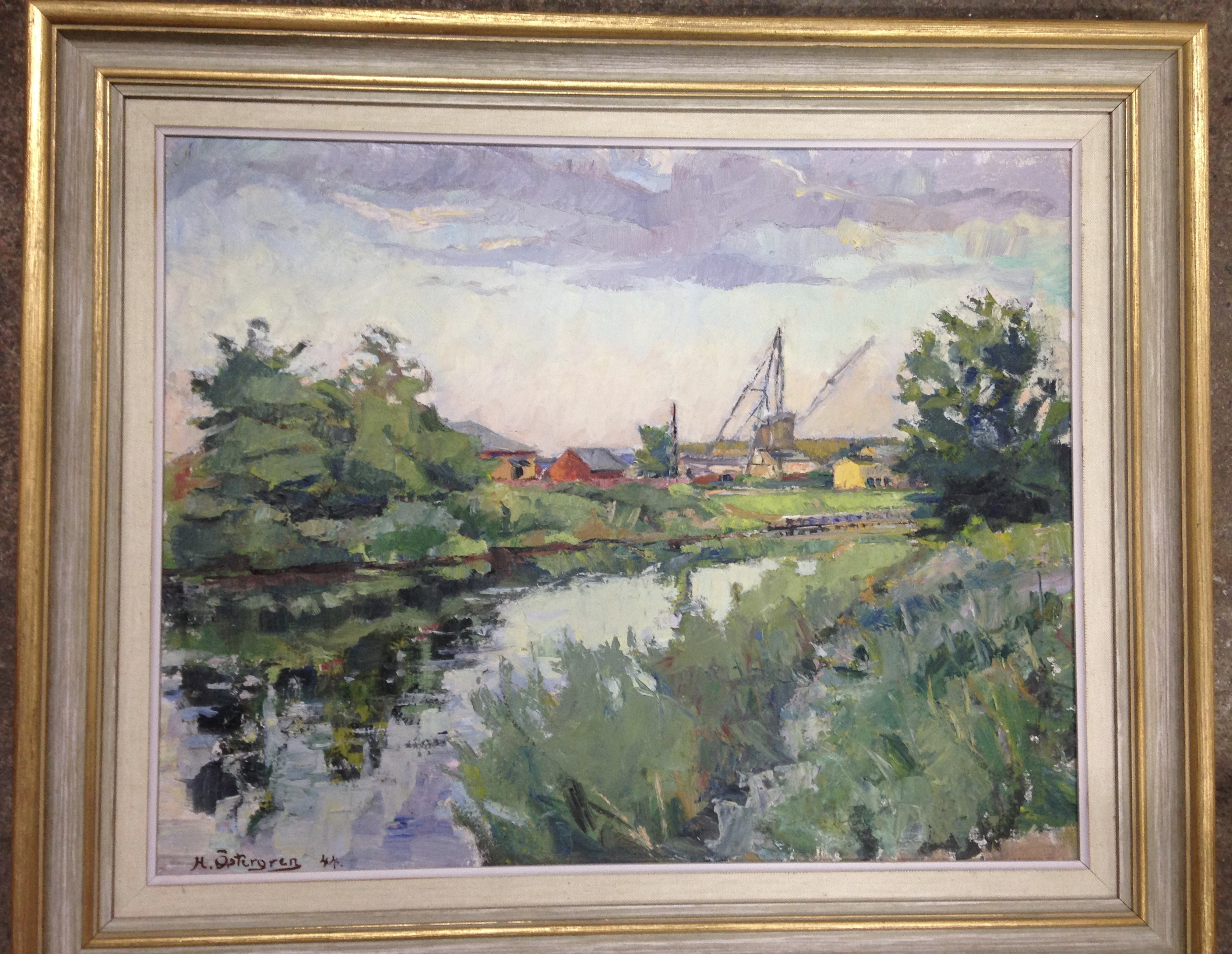 Harald Östergren - Oljemålning, Landskap