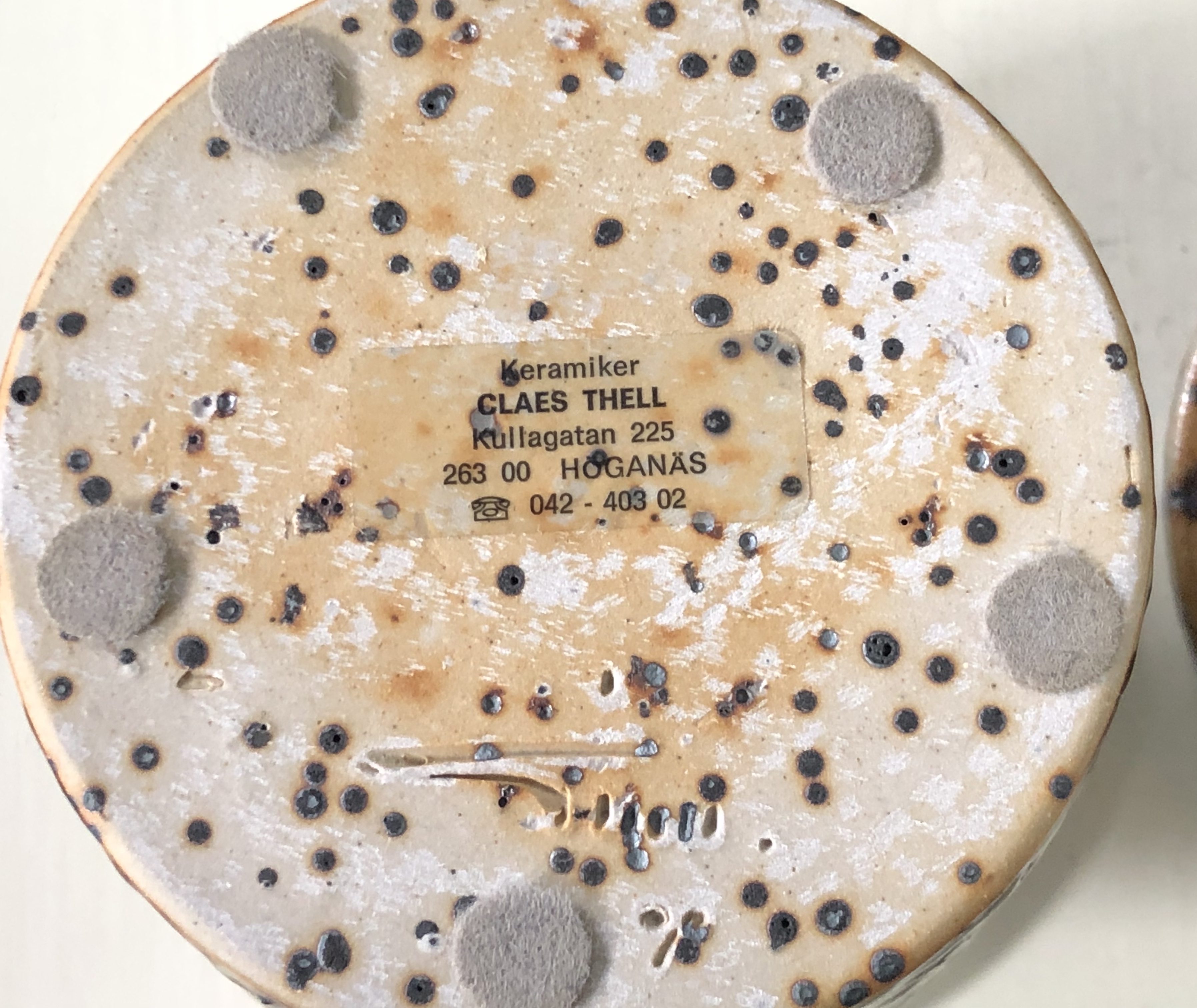 vacker keramikskål, Claes Thell