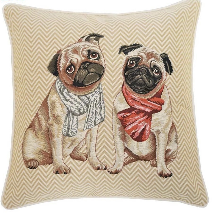 Läcker kudde, mopsar