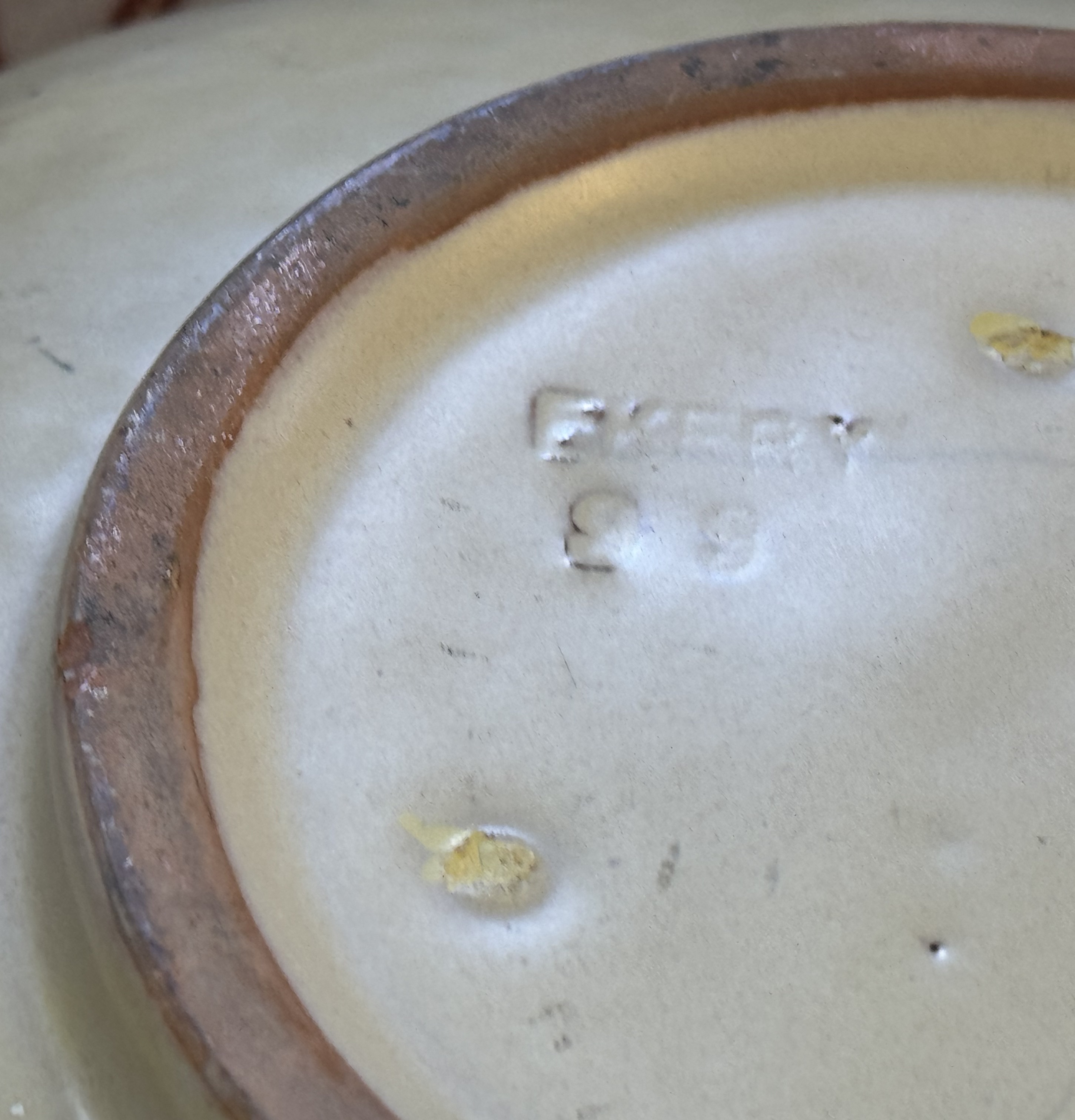 Skål samt blom figurin, Uppsala Ekeby