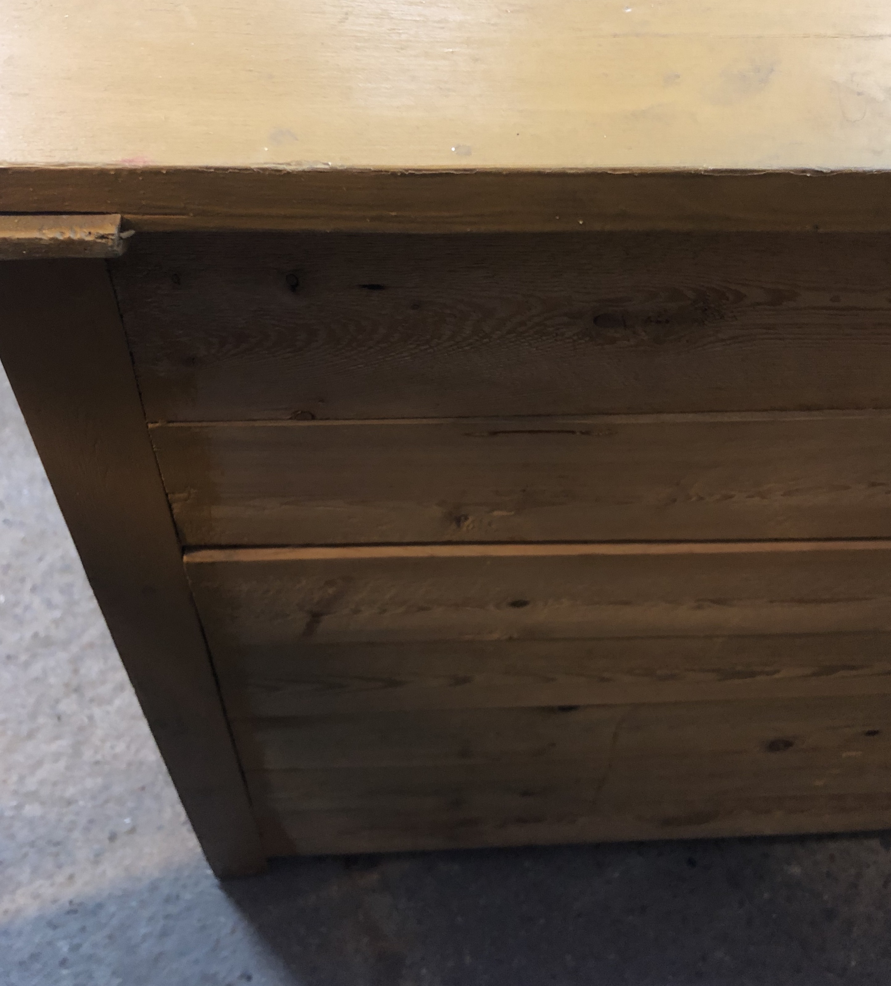 Slagbord med låda och skåp 1800 tal