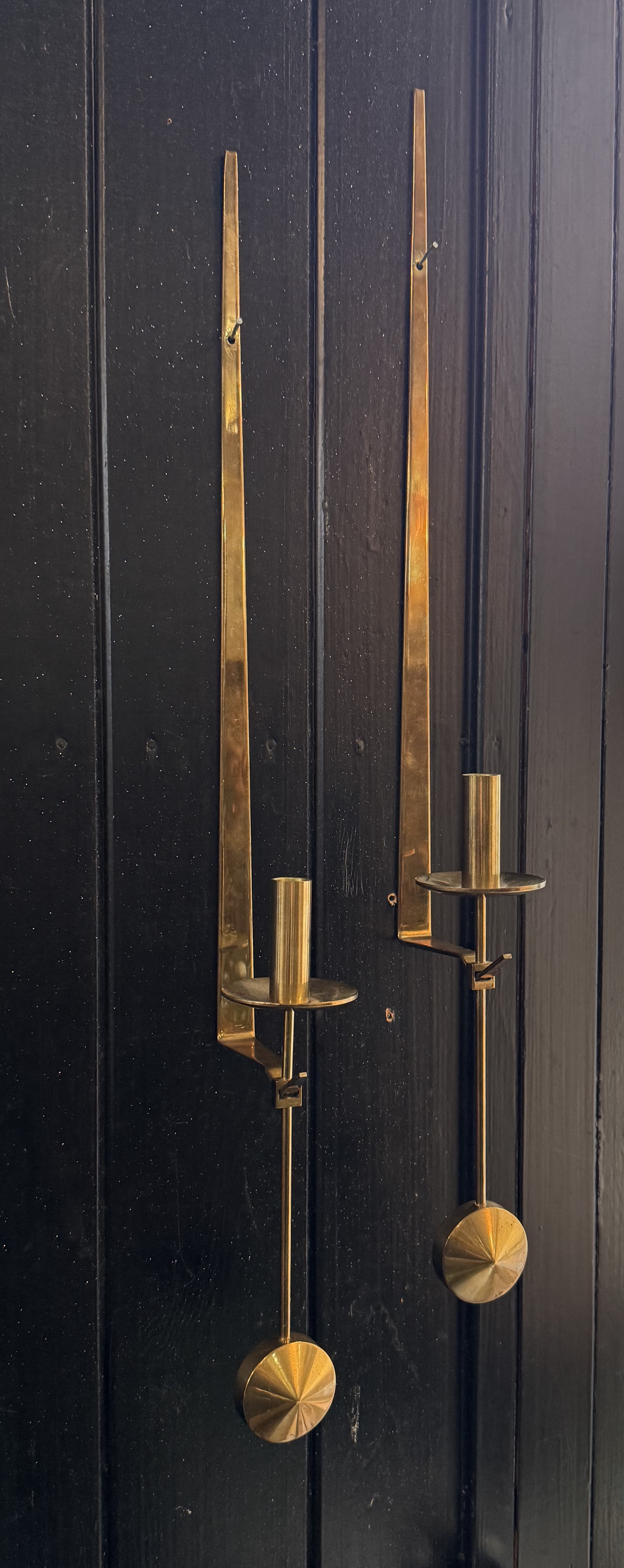 Ett par vackra lampetter ”pendel” Pierre Forsell Skultuna