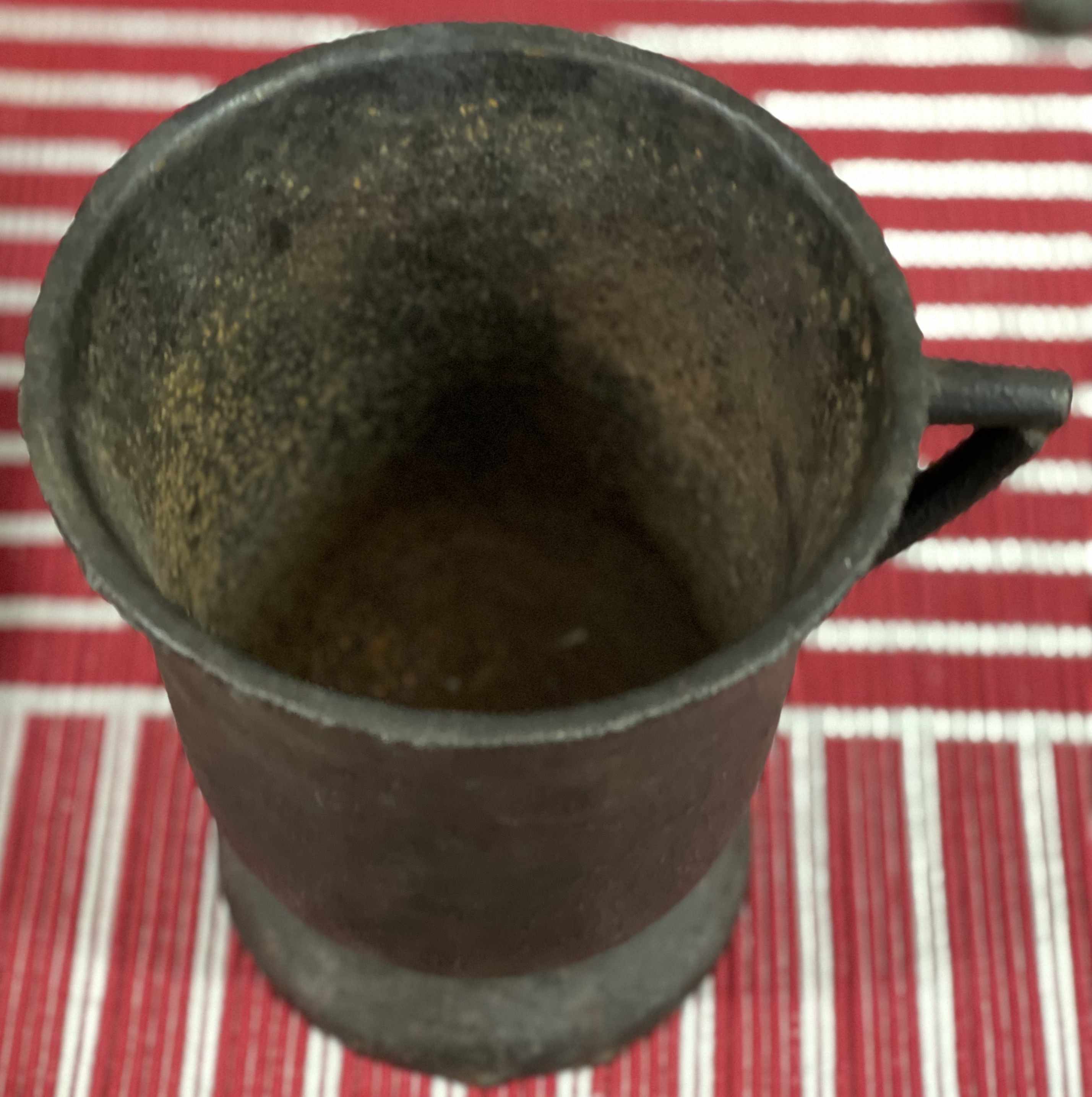 Underbar gjutjärns mortel, 1700/1800 tal