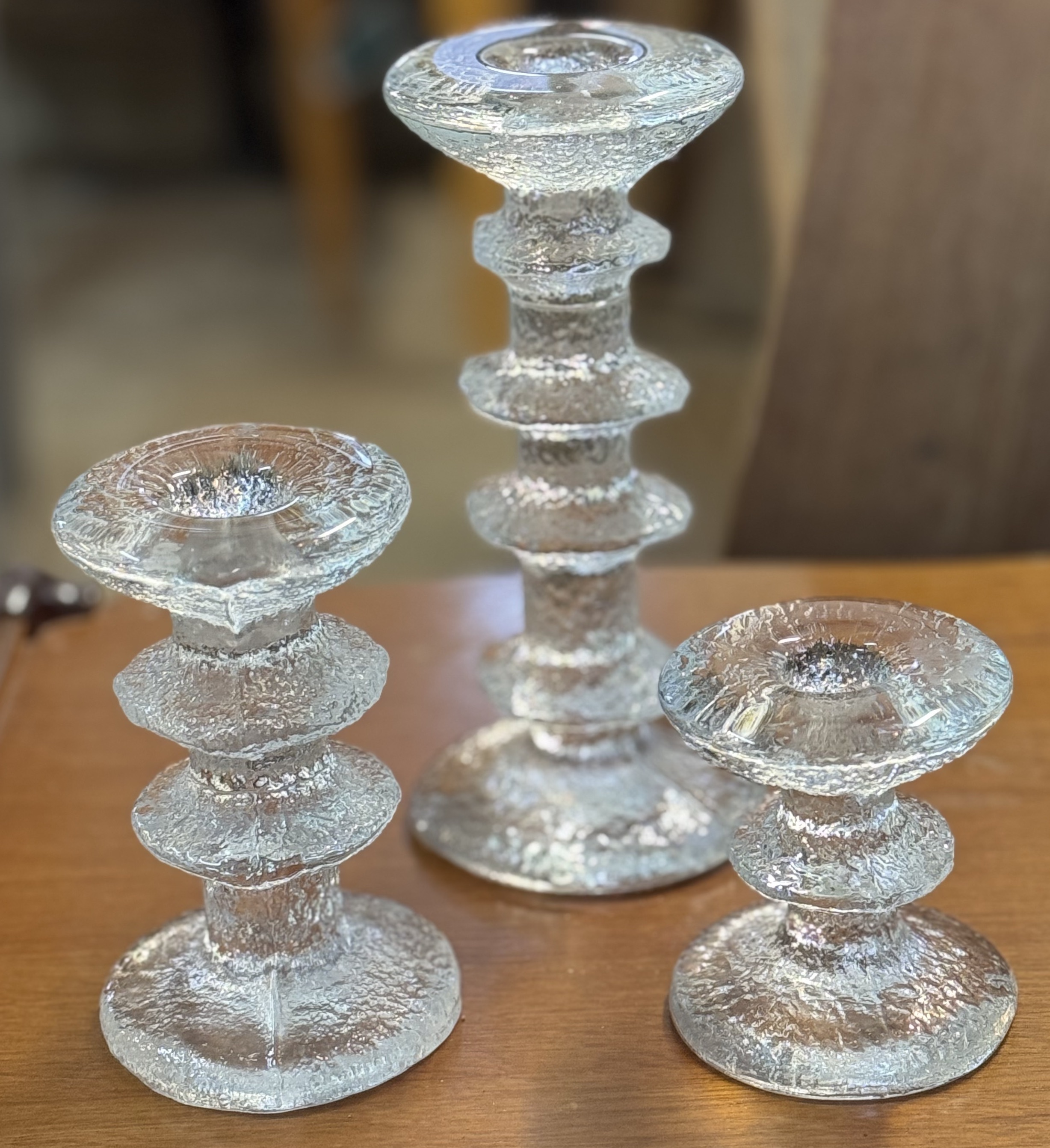 Set om 3 ljusstakar Iittala "Festivo"